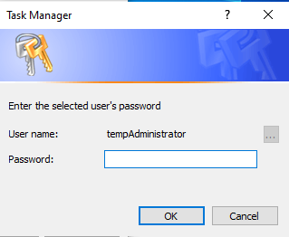 Picture of password prompt